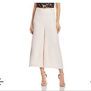 COS Beige Front wrap skirt back wide leg pants culotte wide leg